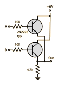 مدار الکترونیکی گیت or با ترانزیستور